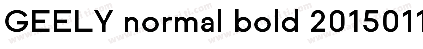 GEELY normal bold 20150114字体转换